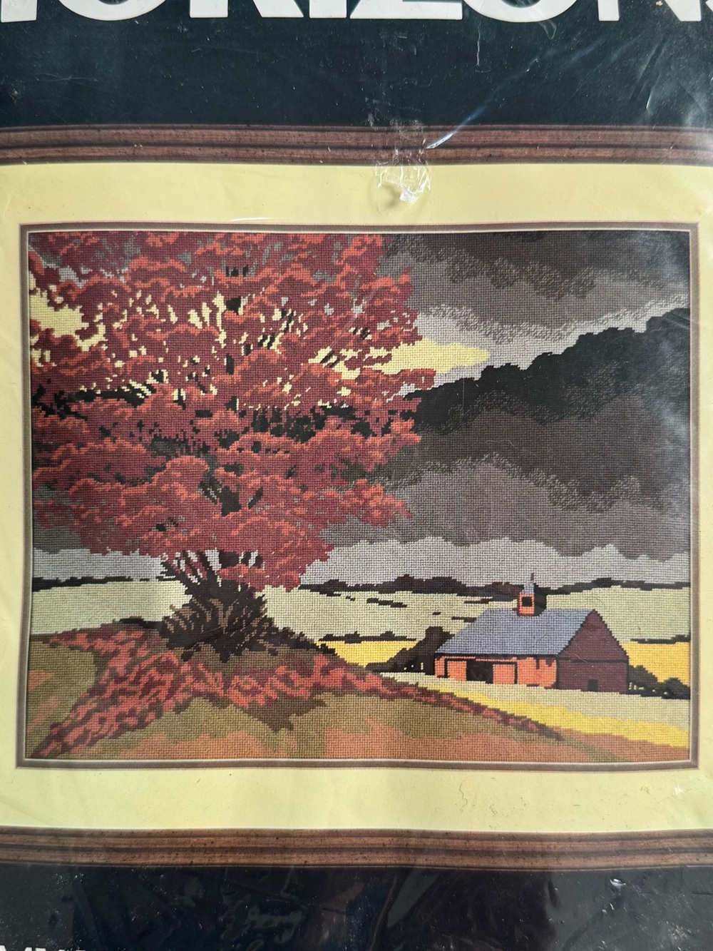 Monarch Horizons Vintage Needlepoint Kit “Stormy Weather"  by Roger W. Reinardy - Picture 2 of 6